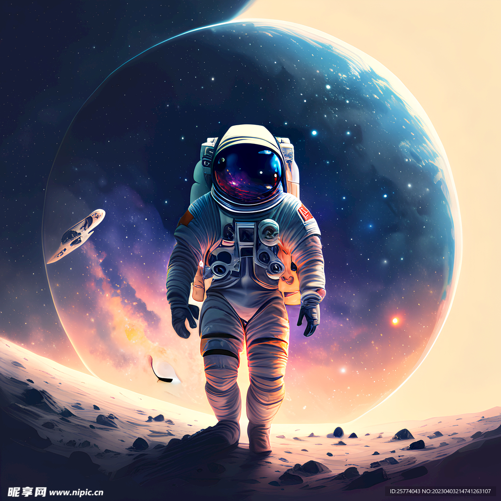 宇航员漫步
