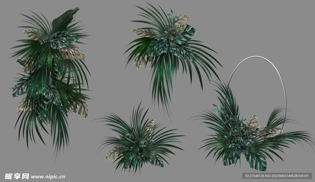 绿色婚礼花艺 森系 