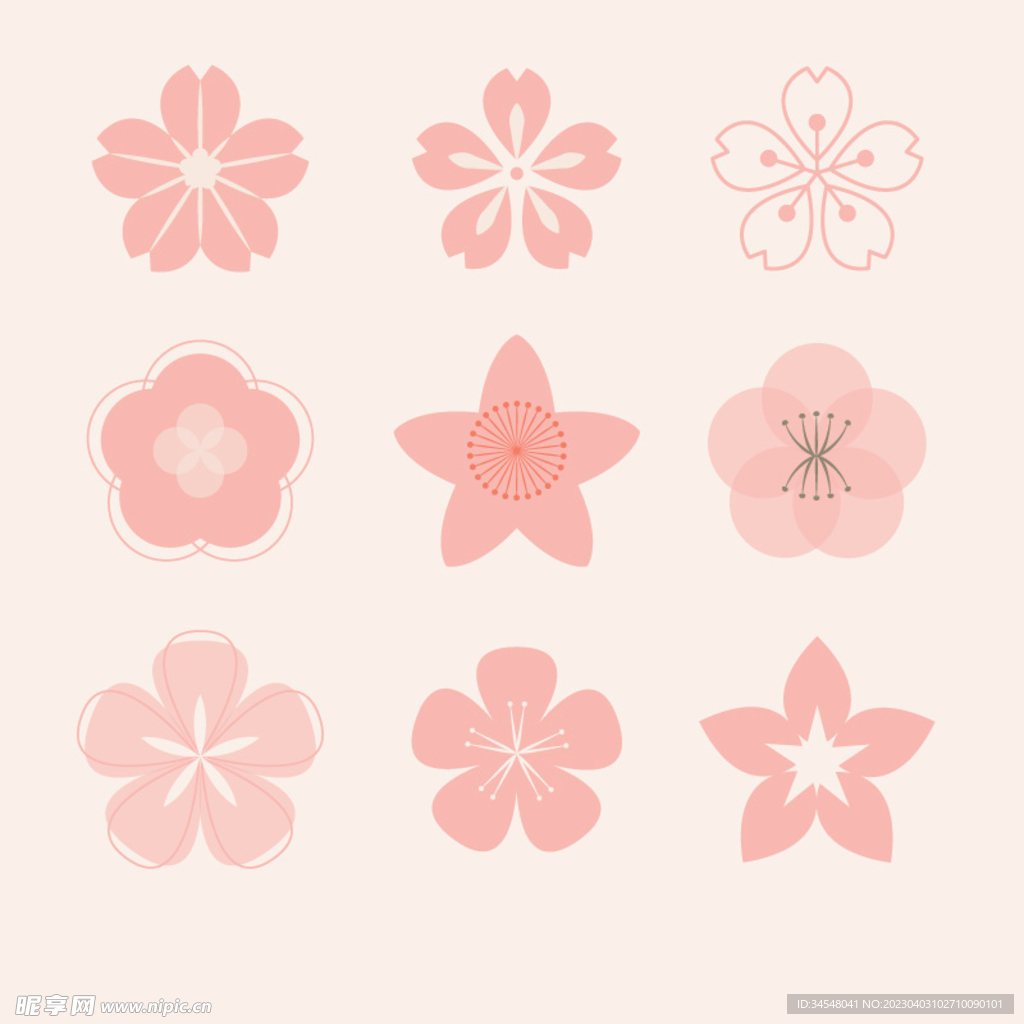 矢量樱花