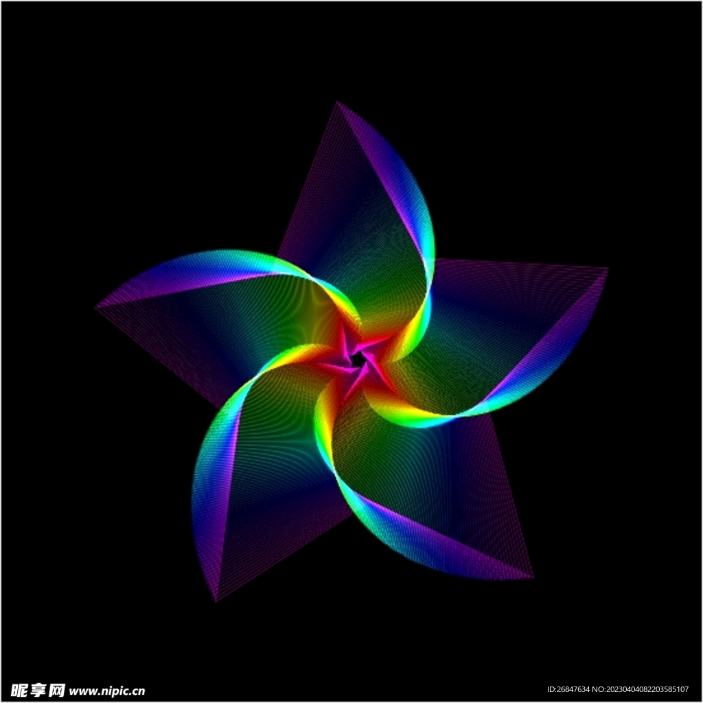 抽象条纹炫光图