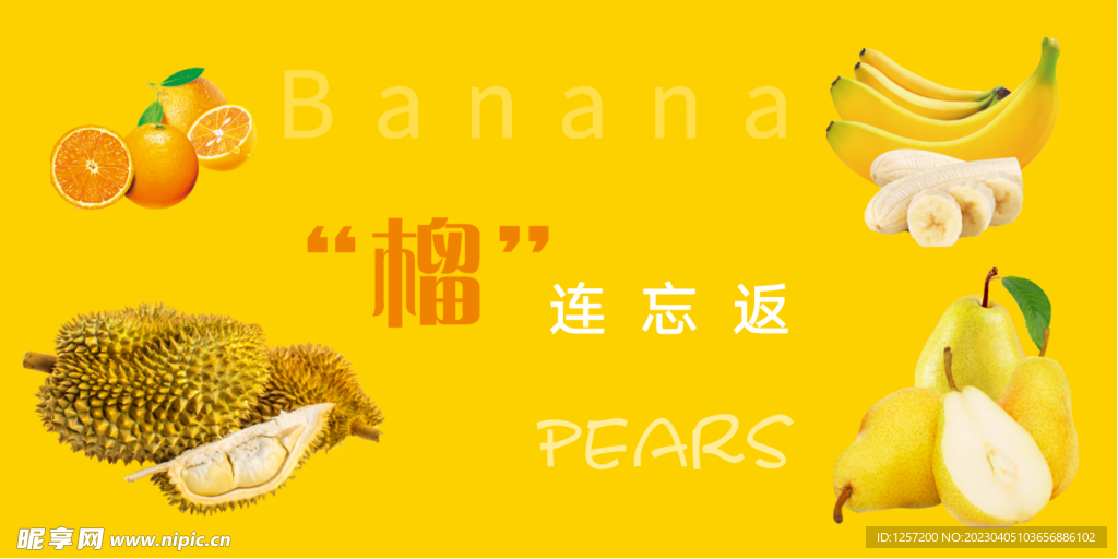 水果灯箱灯片 榴莲