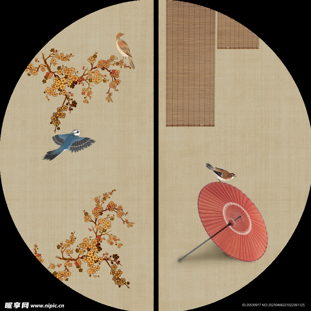 新中式宫廷中国风装饰画