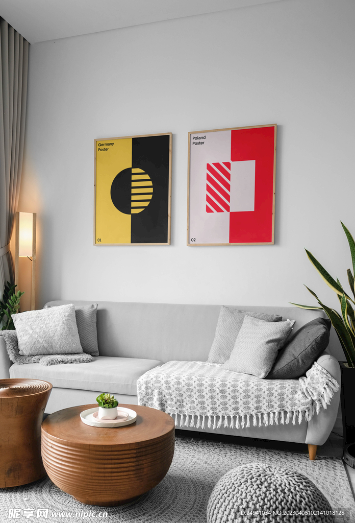 墙画壁画生活场景电商样机