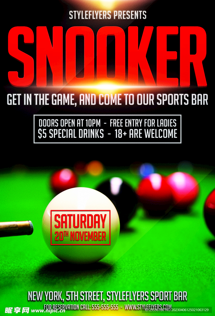 台球海报