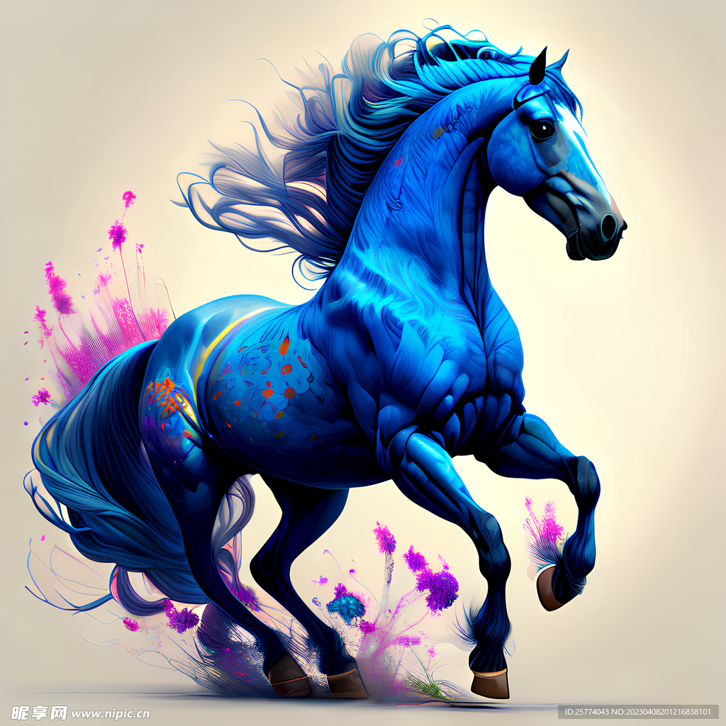 蓝色奔马