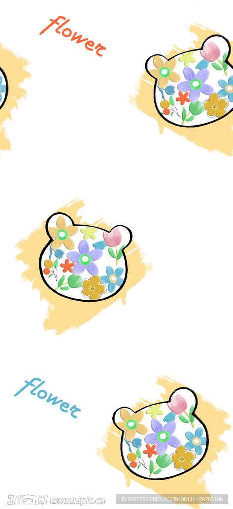 立体花 水彩花 大牌