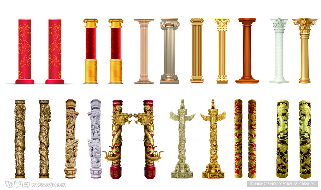 盘龙柱照片素材收集