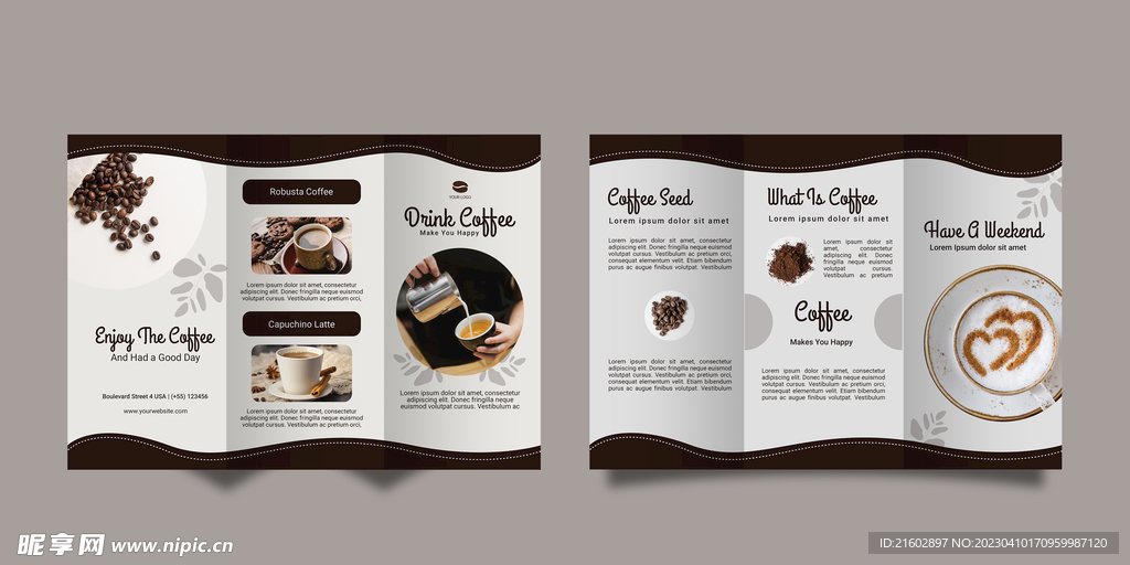 咖啡折页