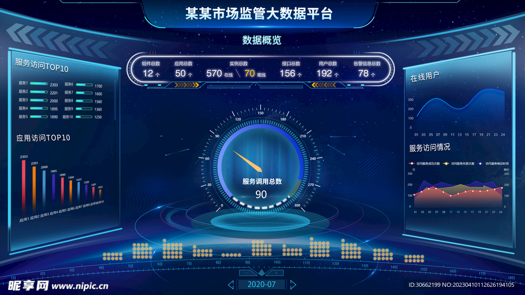 蓝色智能可视化