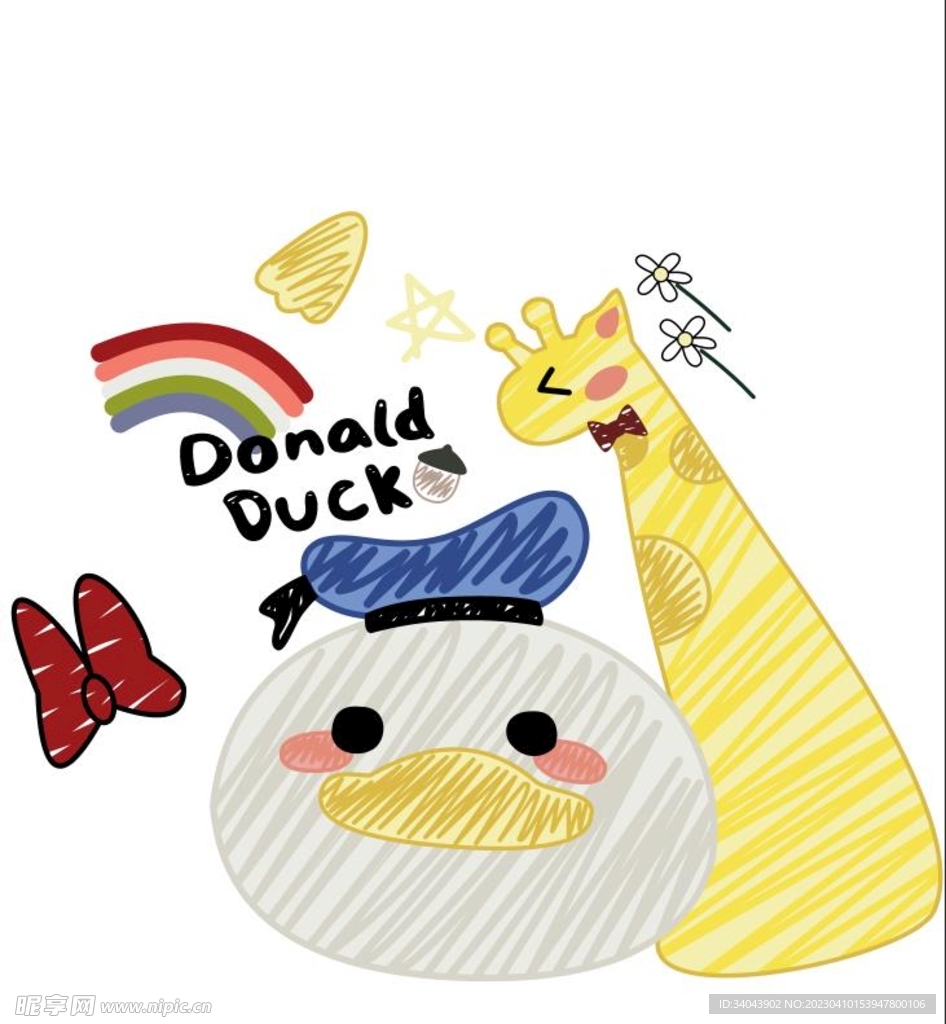 卡通 鸭子 