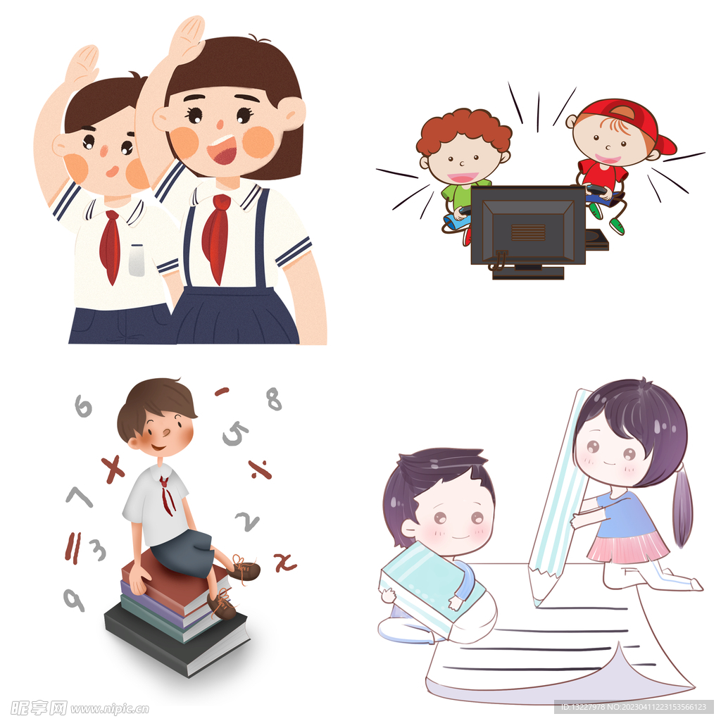 儿童节人物头像 