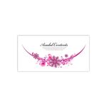 鲜花卡片 花店贴纸 婚礼邀卡