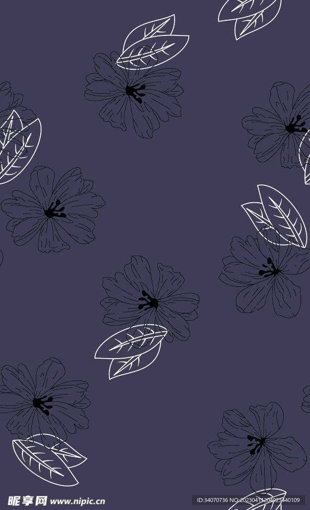 小碎花 玫瑰花  数码印花