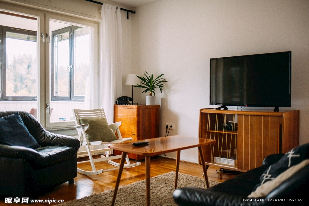 客厅日系家具电视电视柜高清图片