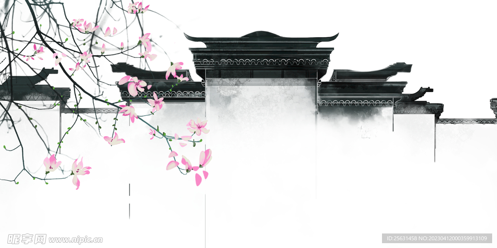 江南水乡徽派建筑 