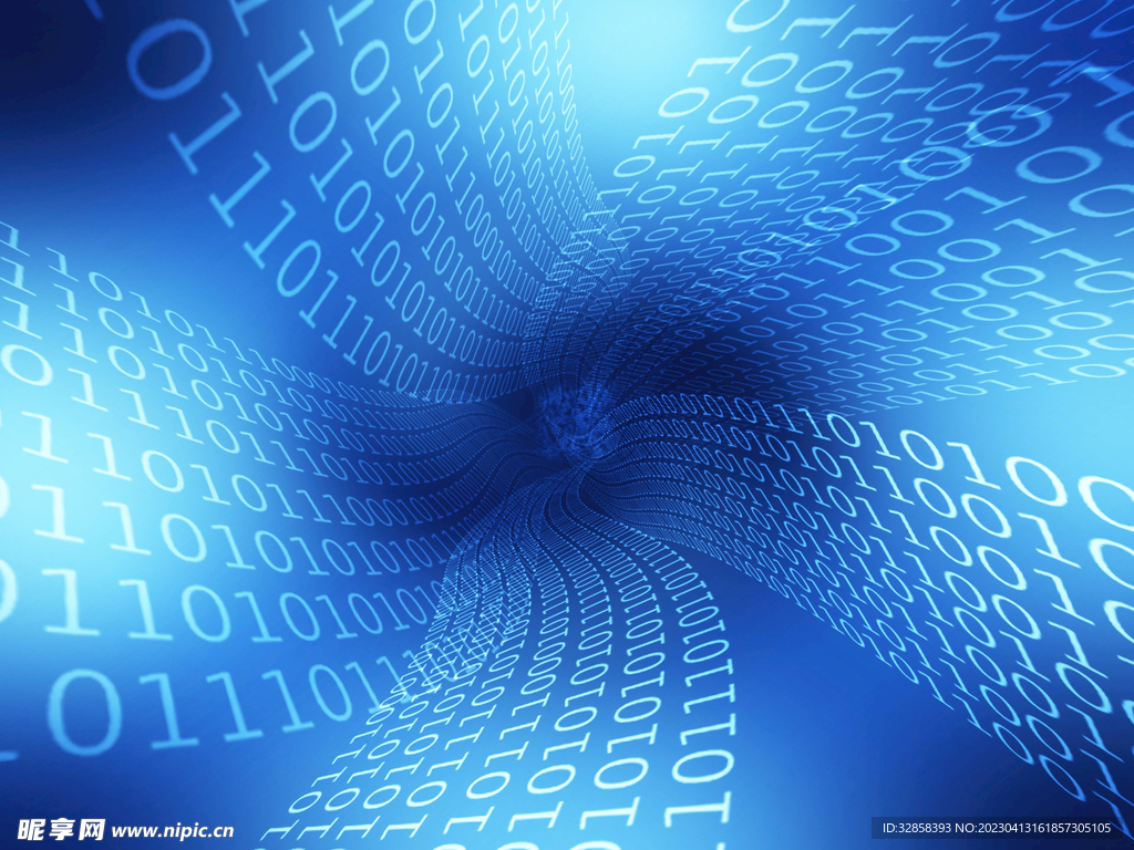 蓝色AI科技背景