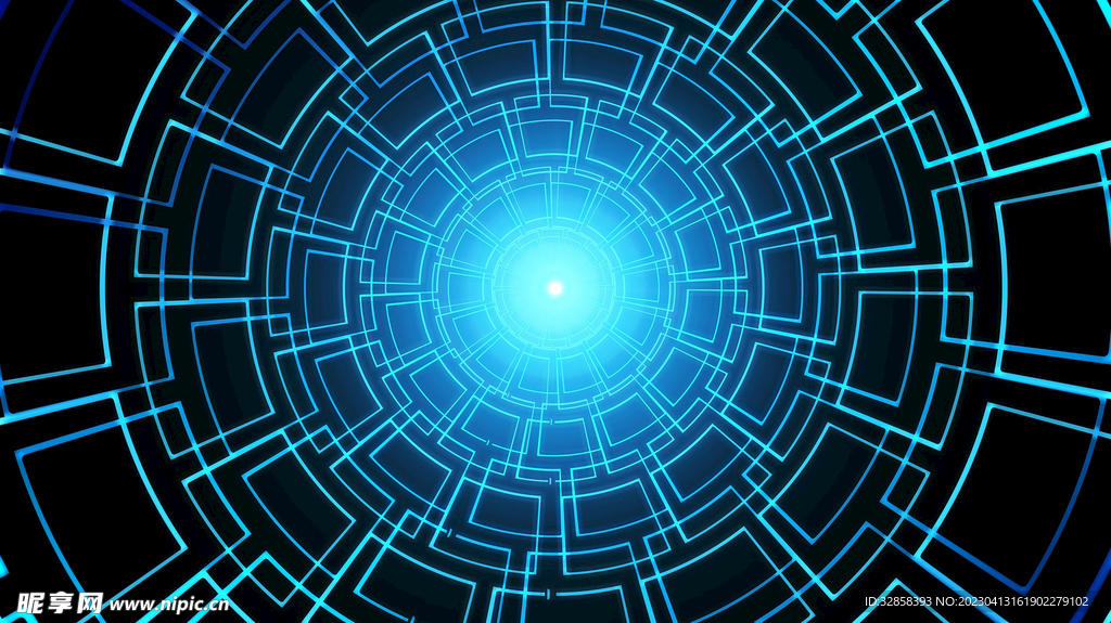 蓝色AI科技背景