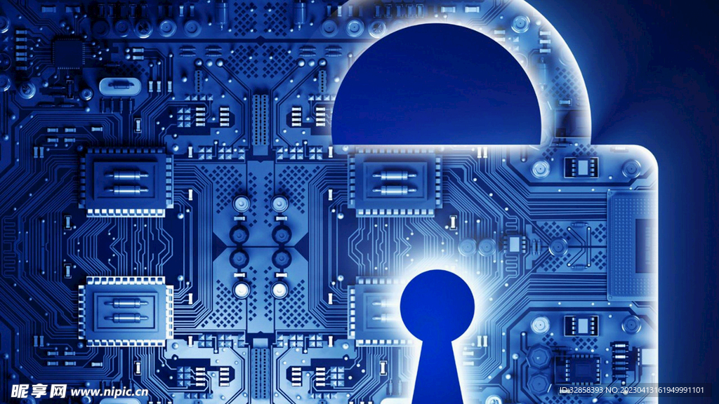 蓝色AI科技背景