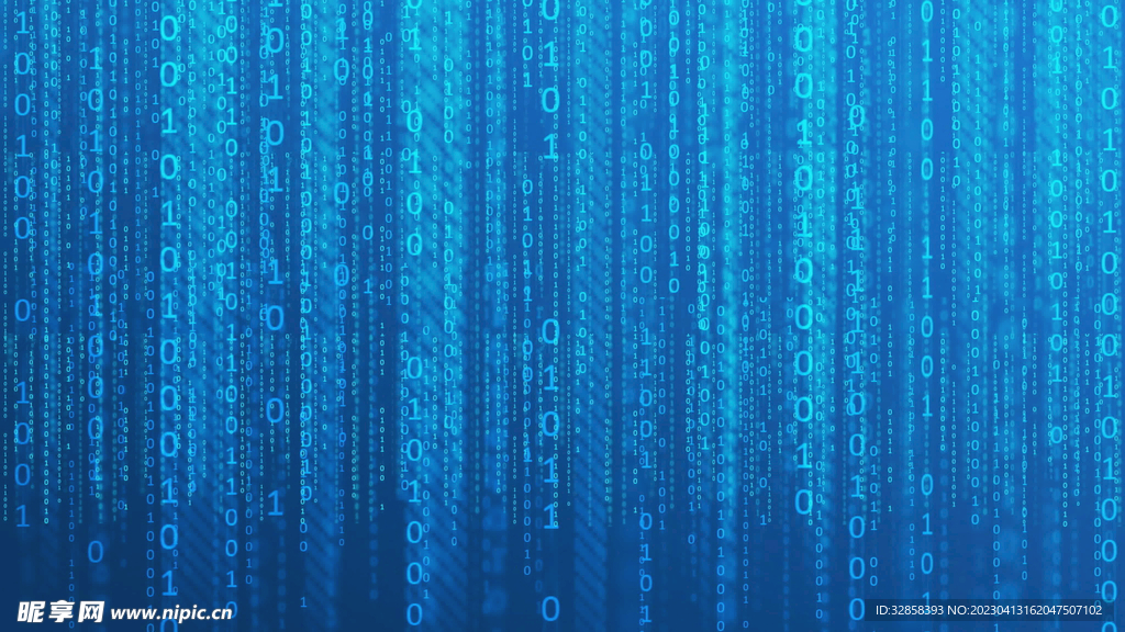 蓝色AI科技背景