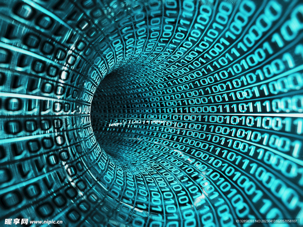 蓝色AI科技背景