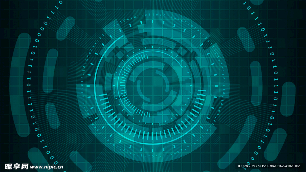 蓝色AI科技背景