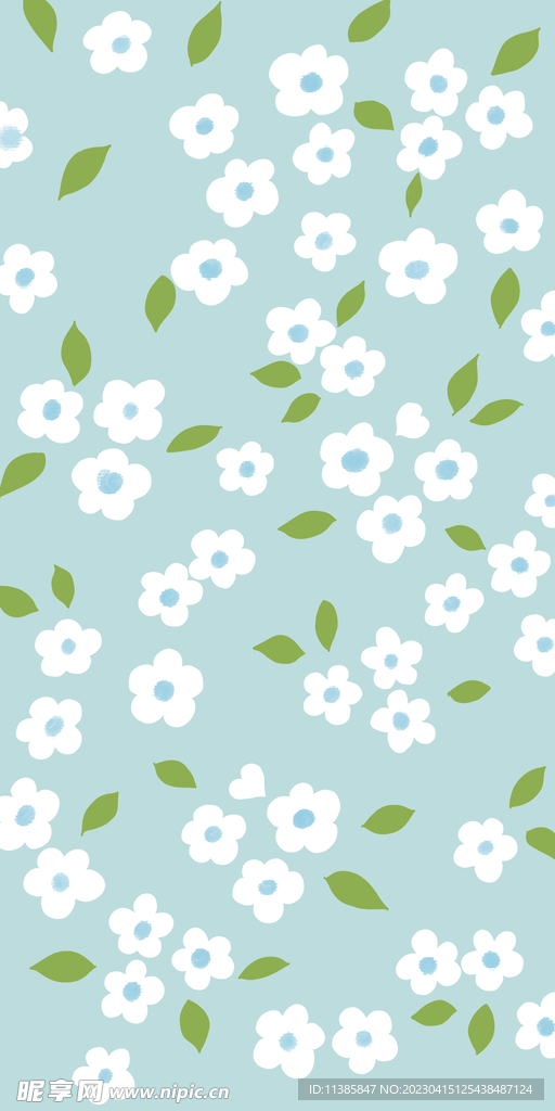 白色小碎花手机壳图