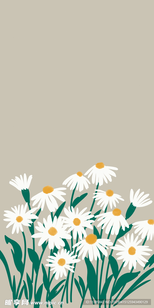 小雏菊手机壳图案