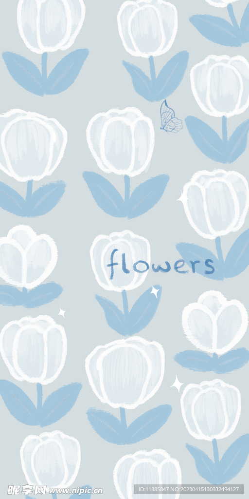 清新郁金香手机壳