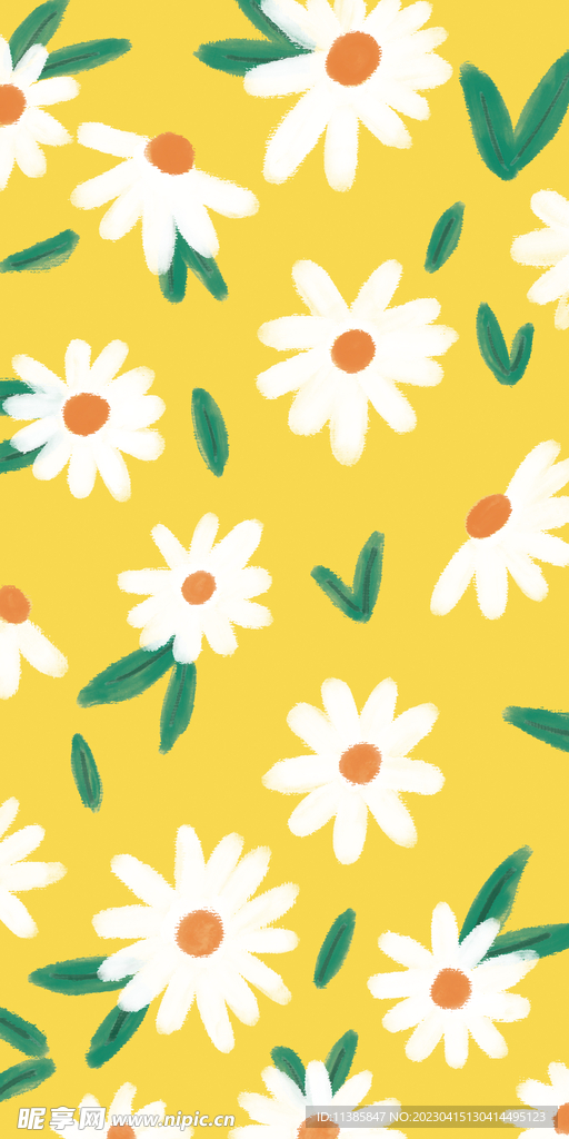 小雏菊手机壳图案