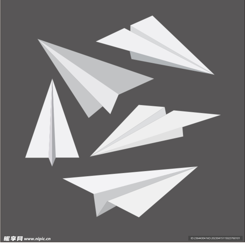 简单卡通纸飞机素材