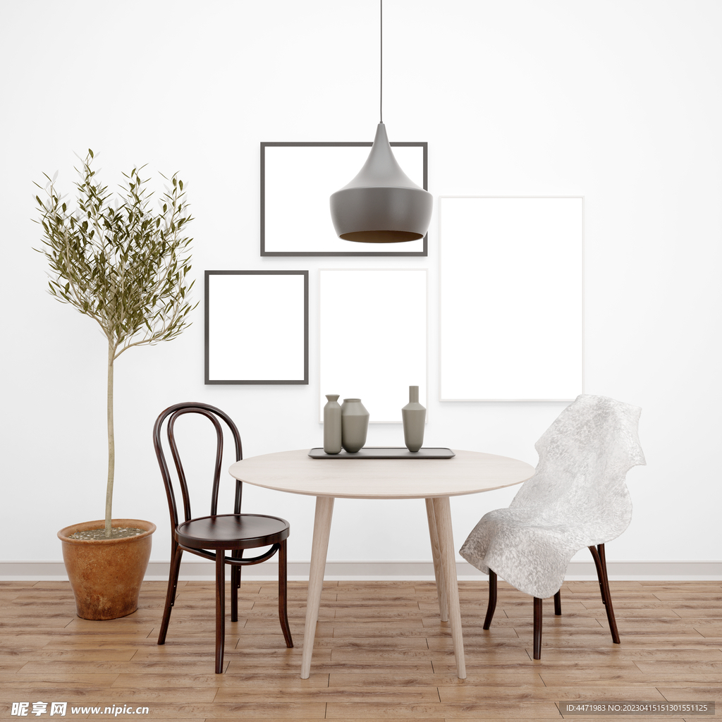 北欧装饰画样机