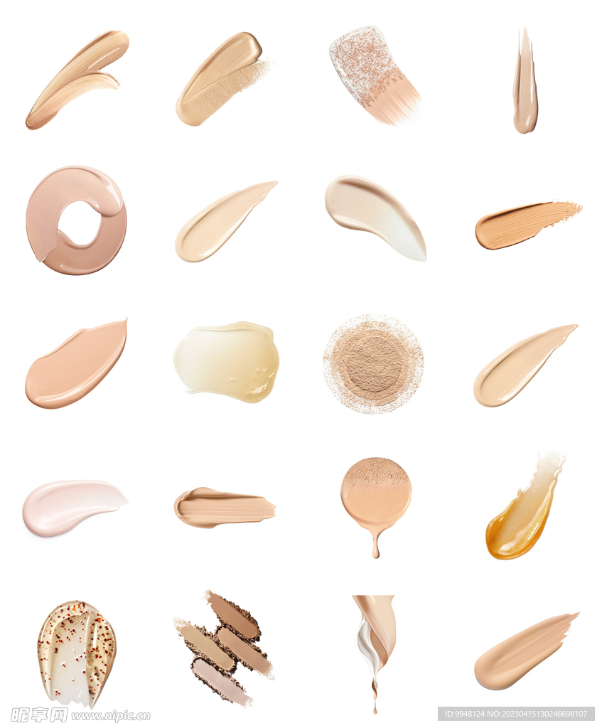 粉底液粉饼BB霜CC霜png