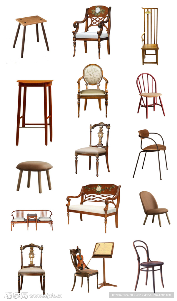 家具实木椅子png免扣素材