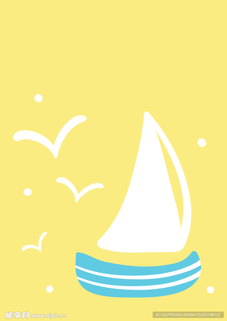 简约小清新植物背景模板