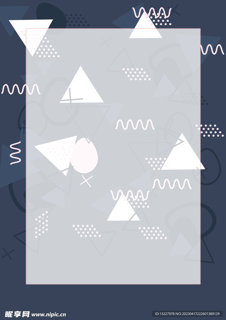 简约小清新植物背景模板