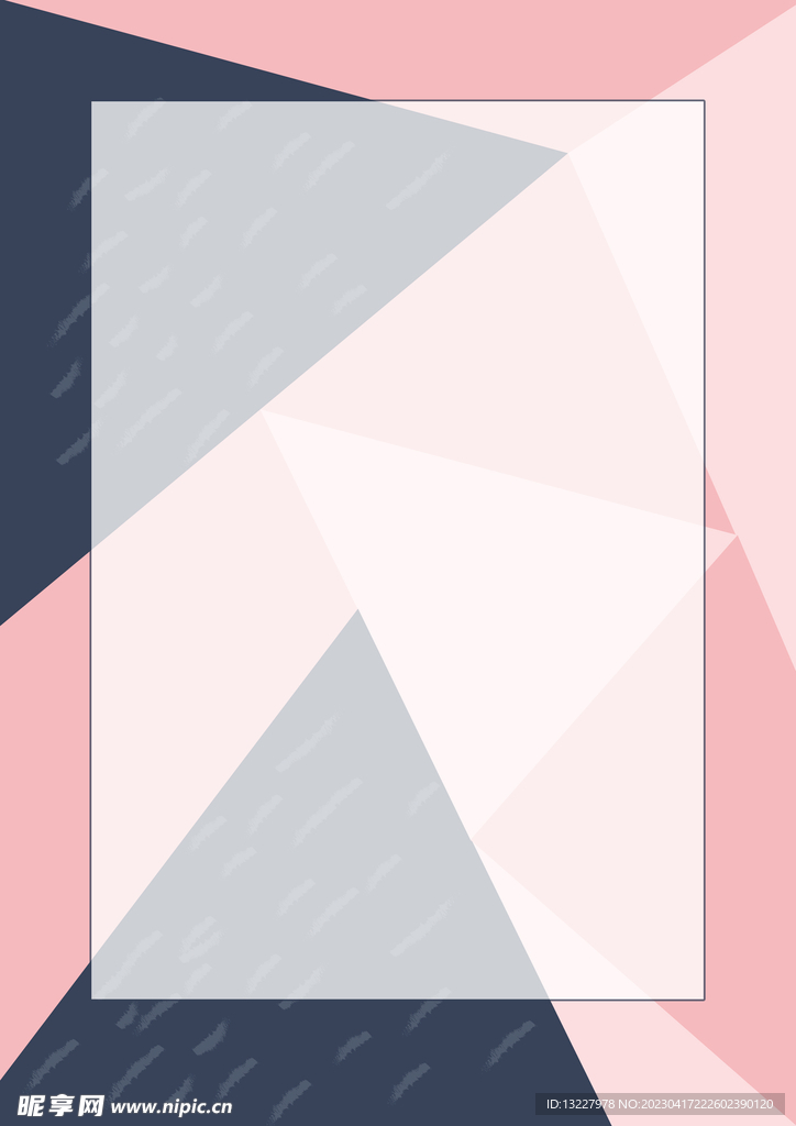 简约小清新植物背景模板