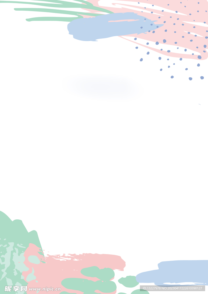 简约小清新植物背景模板