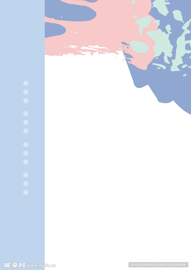 简约小清新植物背景模板