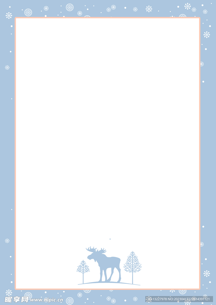 简约小清新植物背景模板