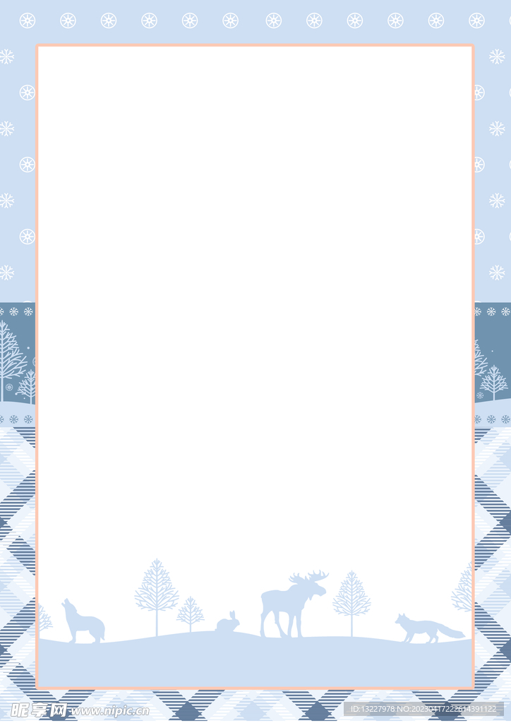 简约小清新植物背景模板