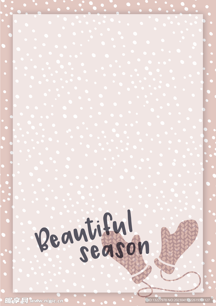 简约小清新植物背景模板