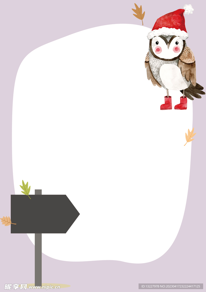 卡通动物植物背景模板