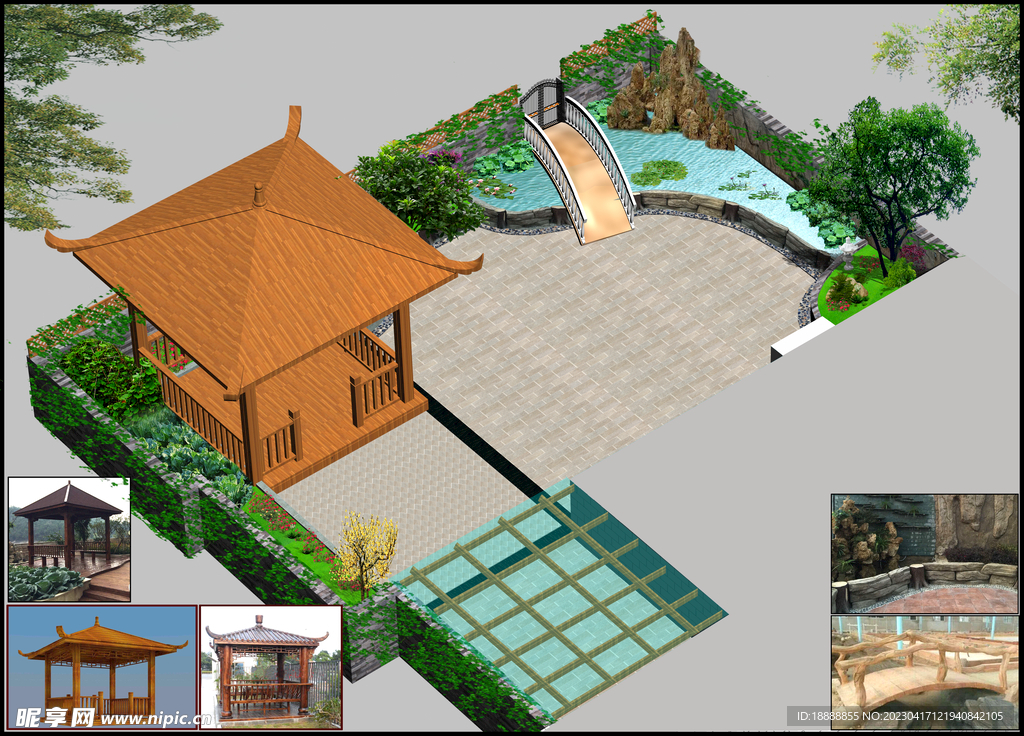 屋顶花园效果图