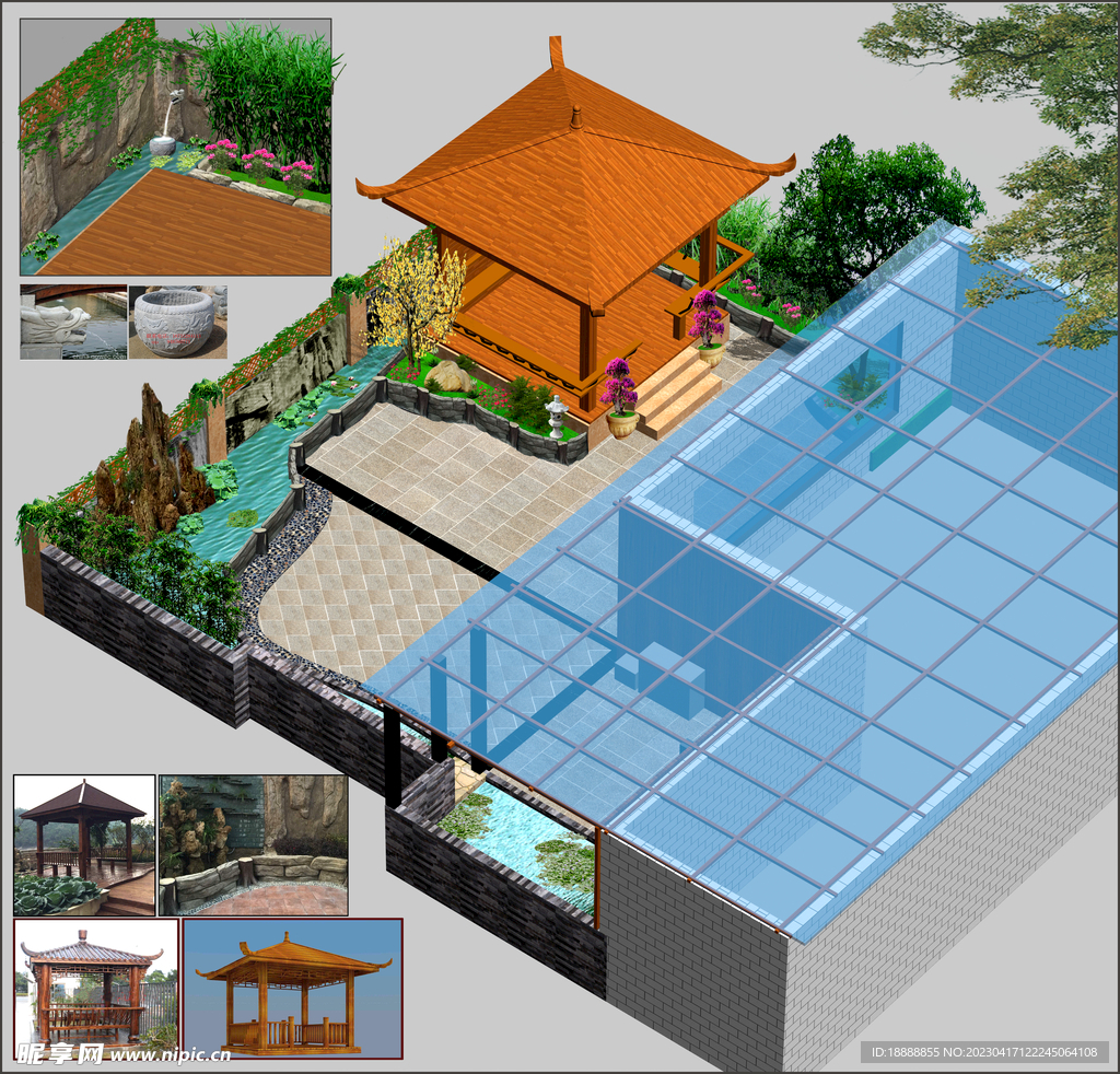 屋顶花园效果图