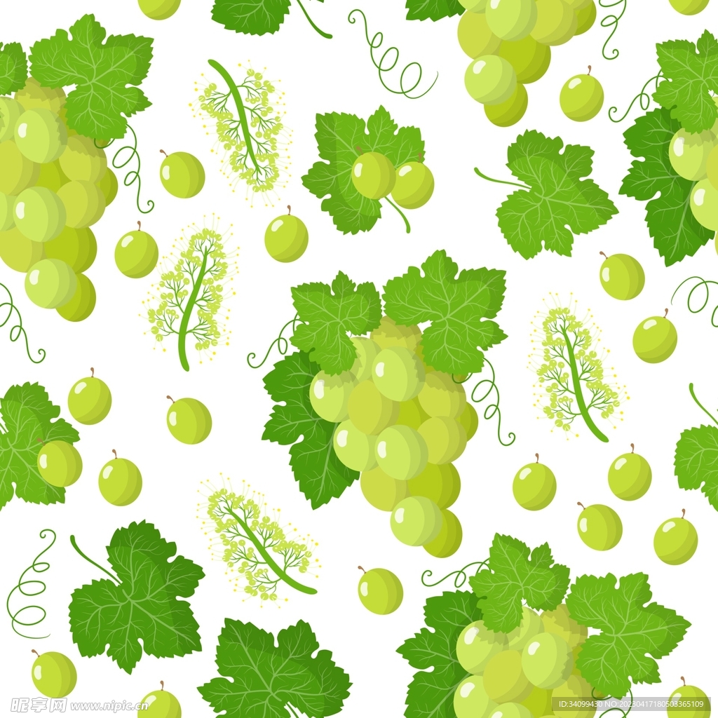 葡萄图案