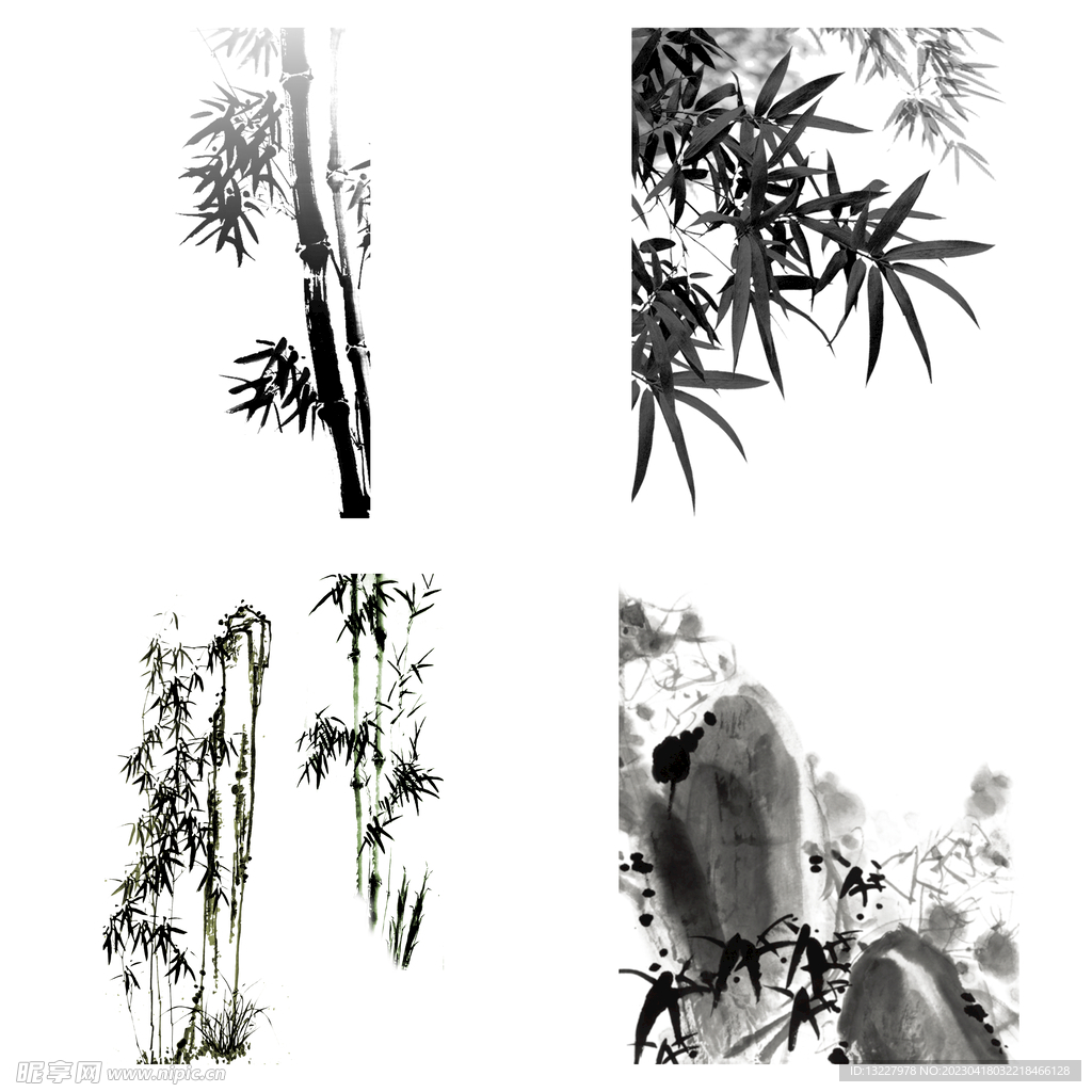 水墨竹子