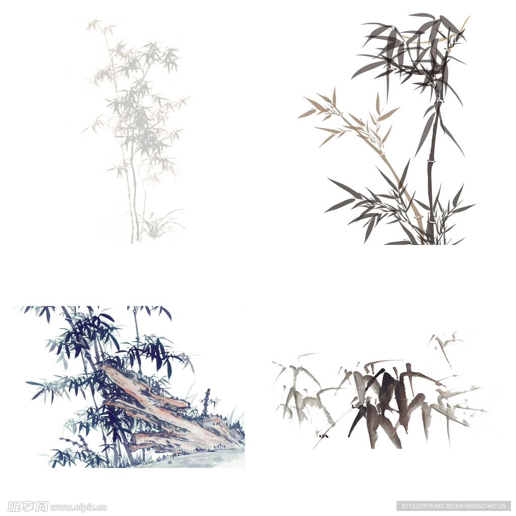 水墨竹子