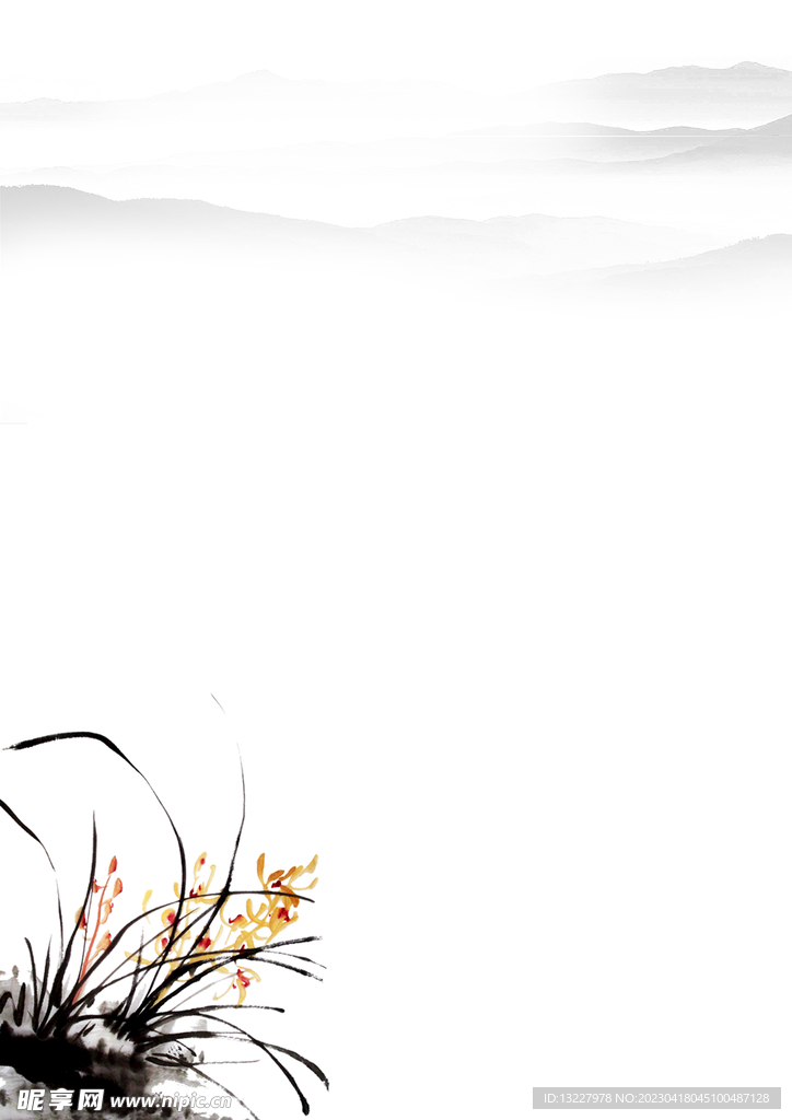 古典风背景信纸模板