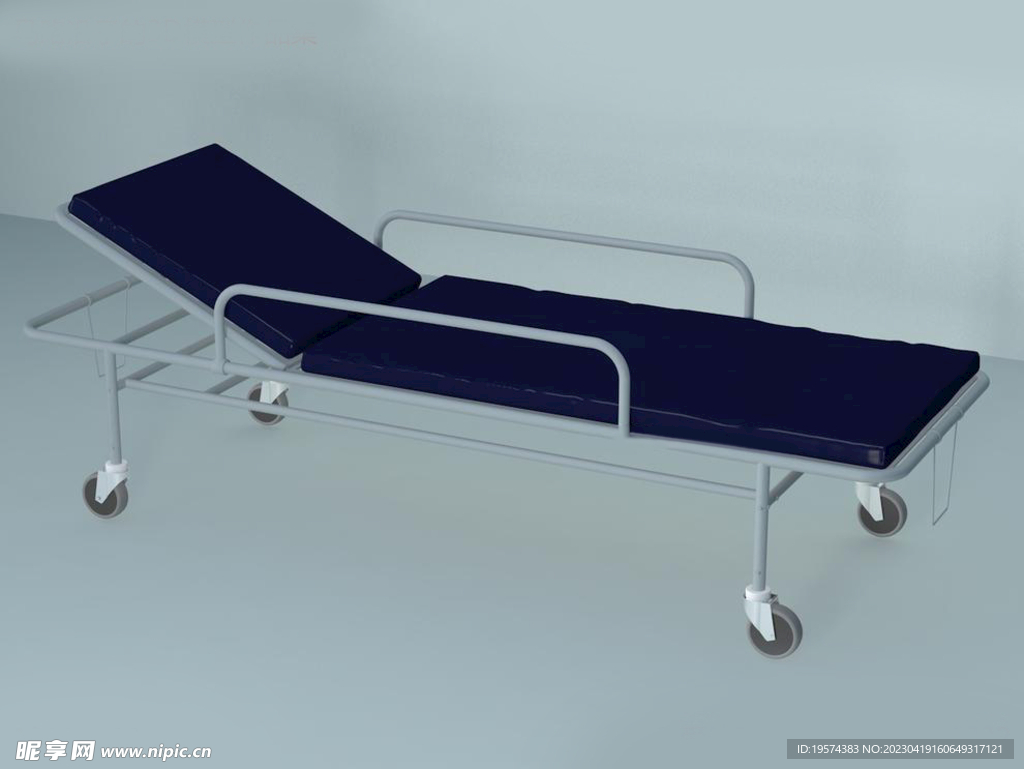 C4D模型移动病床