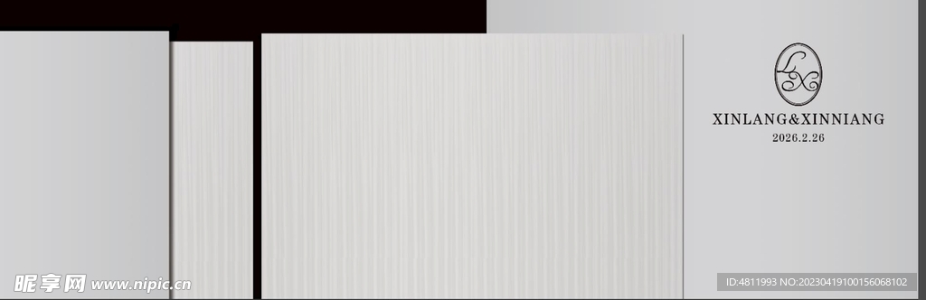 灰色系高档婚礼背景